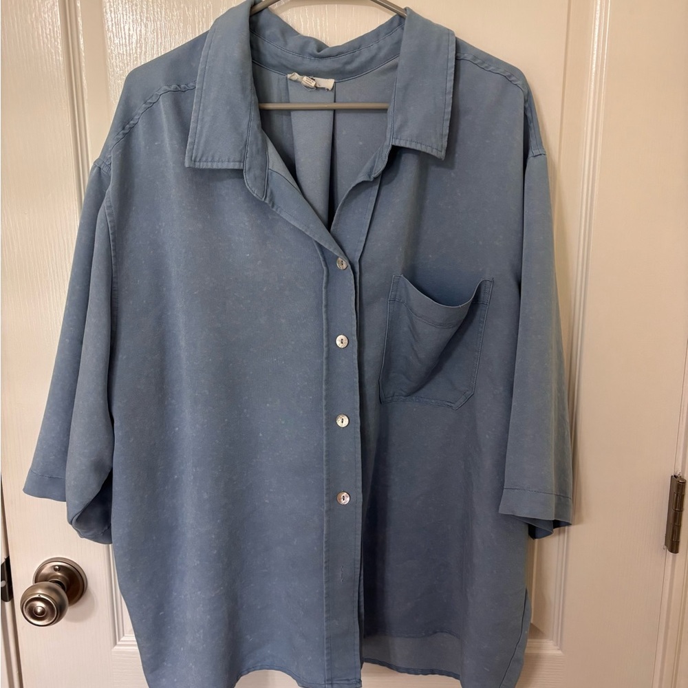 Entro Blue Button Down Shirt